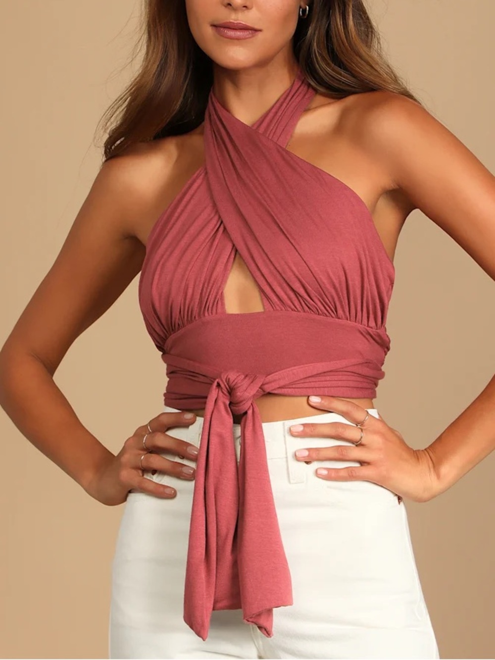 LULUS Hot Girl Summer Halter Crop Top